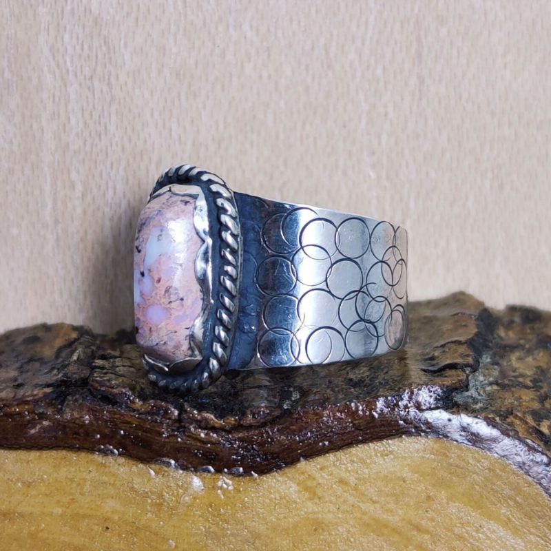 Anillo Ópalo Fuego Rectángulo Anillo Ópalo Fuego Rectángulo
