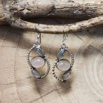Pendientes Cuarzo Rosa