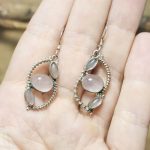 Pendientes Cuarzo Rosa