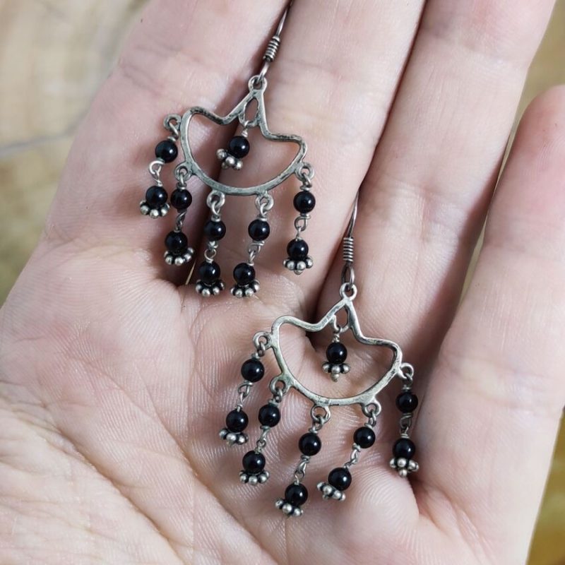 Pendientes Ónix Colgante Pendientes Ónix Colgante