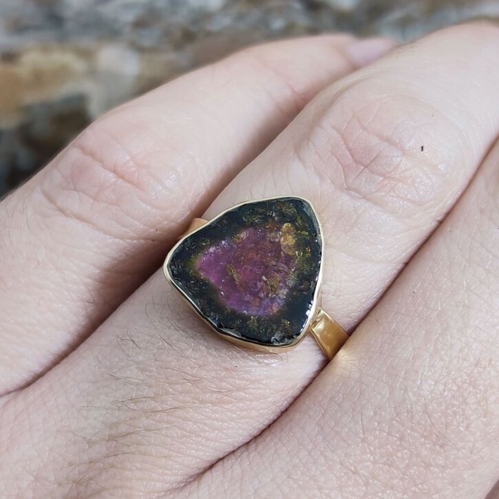 Anillo Turmalina Sandía Anillo Turmalina Sandía
