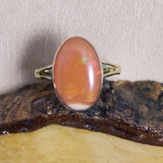 Anillo Ópalo Fuego Naranja