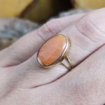 Anillo Ópalo Fuego Naranja