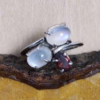 Anillo Ópalo Fuego Ovalado