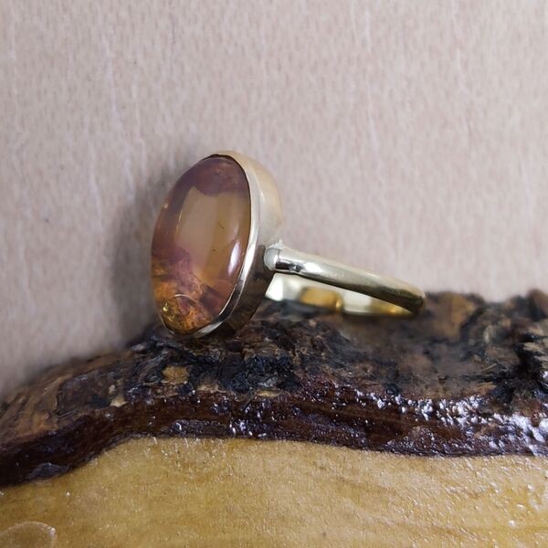 Anillo Ópalo Fuego Ovalado Anillo Ópalo Fuego Ovalado