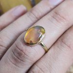 Anillo Ópalo Fuego Ovalado
