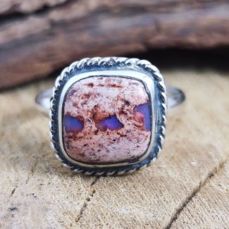 Anillo Ópalo Fuego Rojo