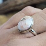 Anillo Ópalo Fuego Blanco