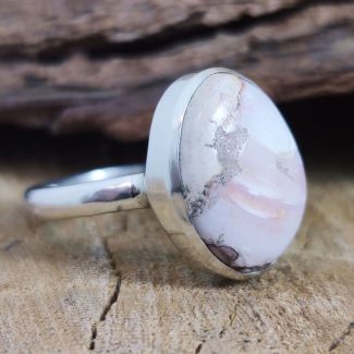 Anillo Ópalo Fuego Blanco