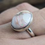 Anillo Ópalo Fuego Blanco