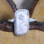 Anillo Ópalo Fuego Alargado