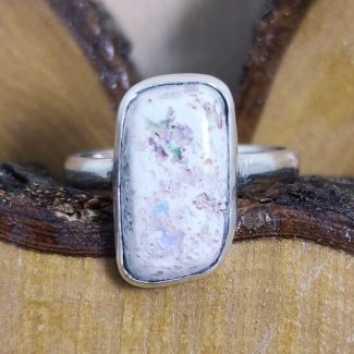 Anillo Ópalo Fuego Alargado