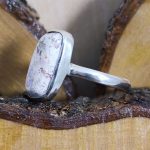 Anillo Ópalo Fuego Alargado