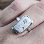 Anillo Ópalo Fuego Alargado