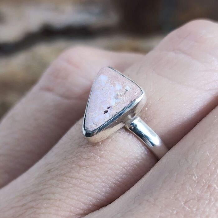 Anillo Ópalo Fuego Puntas Anillo Ópalo Fuego Puntas