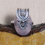 Anillo Cuarzo Rosa Mandala