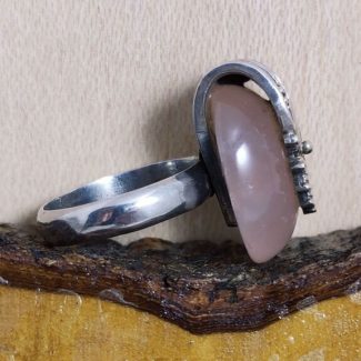 Anillo Cuarzo Rosa Mandala