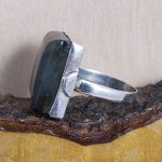 Anillo Labradorita Cuadrado