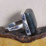 Anillo Labradorita Cuadrado