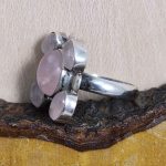 Anillo Cuarzo Rosa Cinco