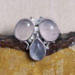 Anillo Cuarzo Rosa Tres