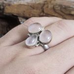 Anillo Cuarzo Rosa Tres
