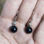 Pendientes Shungit Bola