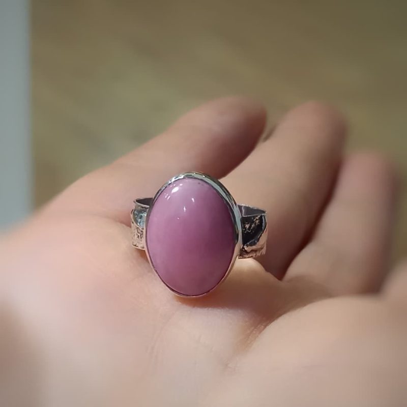 Anillo Ópalo Rosa Peruano Anillo Ópalo Rosa Peruano
