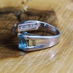 Anillo Topacio y Circonita