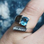 Anillo Topacio y Circonita