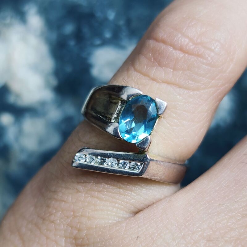 Anillo Topacio y Circonita Anillo Topacio y Circonita