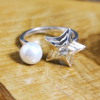 Anillo Circonita y Perla