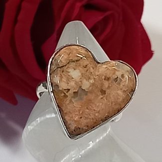 Anillo Jaspe Brecha Corazón