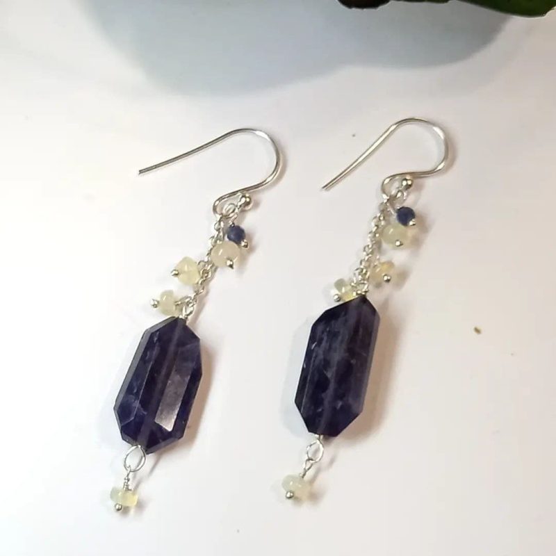 Pendientes Iolita y Ópalo Pendientes Iolita y Ópalo