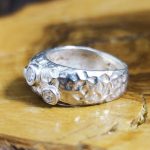 Anillo Circonitas Puntos
