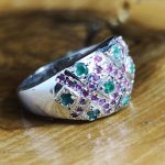 Anillo Rubíes y Esmeraldas
