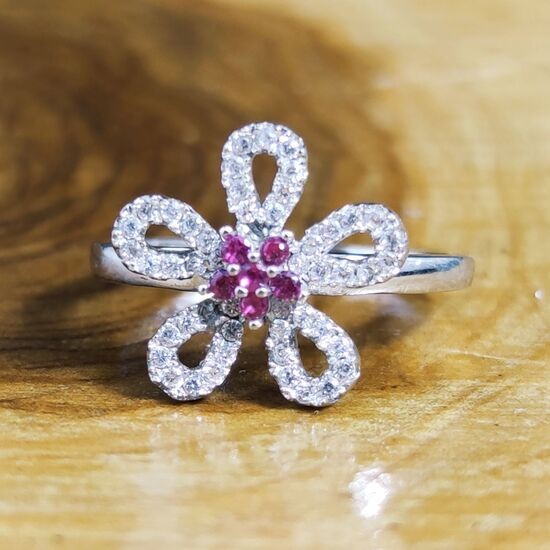 Anillo Circonitas Flor Anillo Circonitas Flor