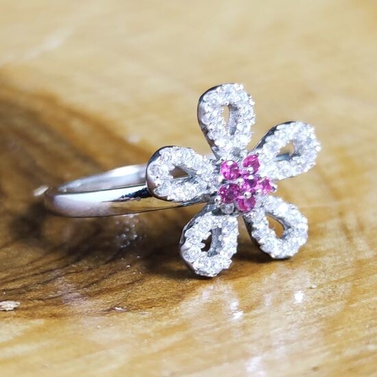 Anillo Circonitas Flor Anillo Circonitas Flor
