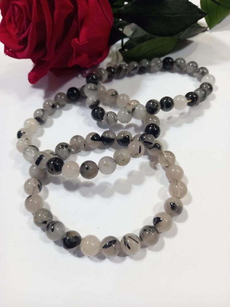 Pulsera Cuarzo con Turmalina Pulsera Cuarzo con Turmalina
