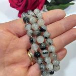 Pulsera Cuarzo con Turmalina