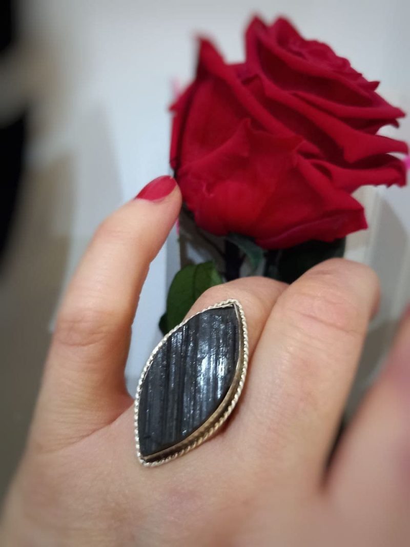 Anillo Turmalina Natural