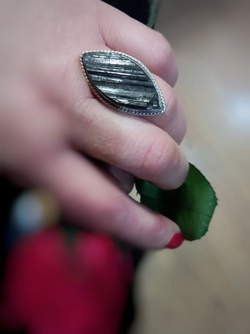 Anillo Turmalina Natural