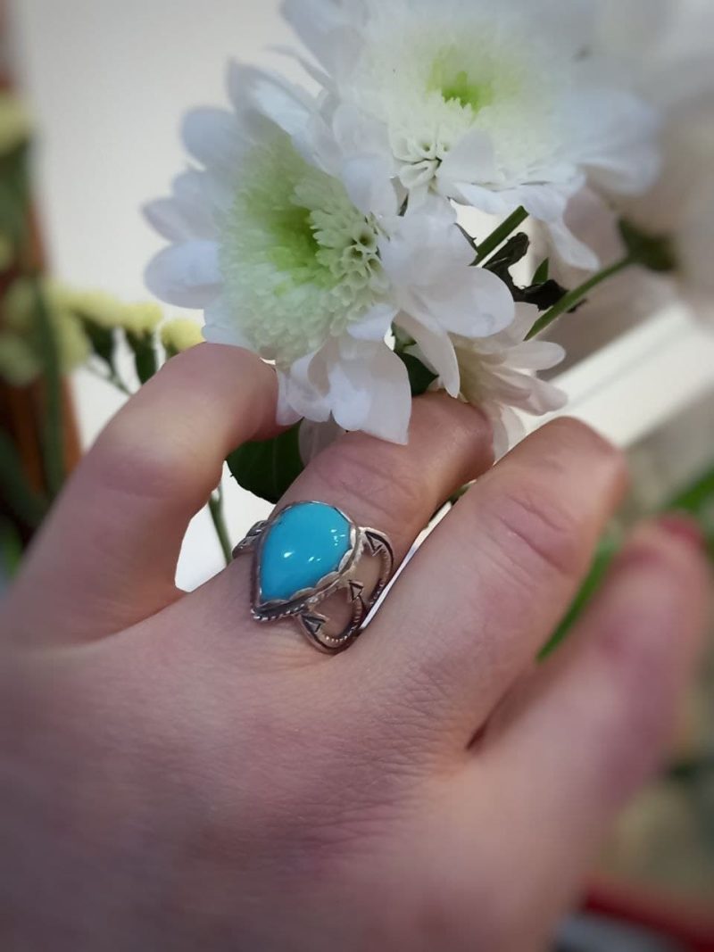 Anillo Turquesa Tridente Anillo Turquesa Tridente