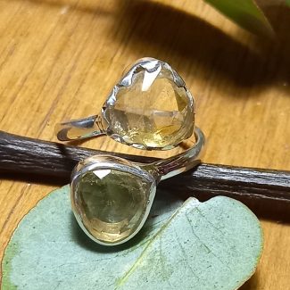 Anillo Citrino Gotas