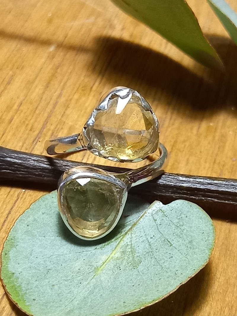 Anillo Citrino Gotas