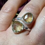 Anillo Citrino Gotas
