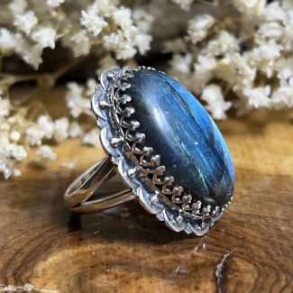 Anillo Espectrolita Corona