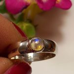 Anillo Ópalo Etíope Lila