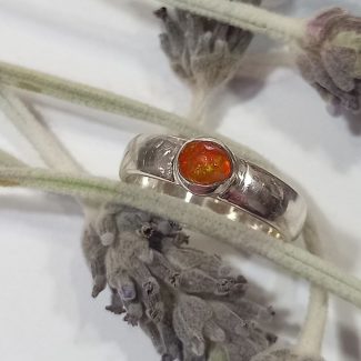 Anillo Ópalo Fuego Fino