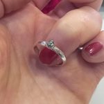 Anillo Diamante Gris
